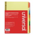 Universal One Extended Index Dividers 8-1/2 x 11", 8 Tab, Multicolor UNV21876